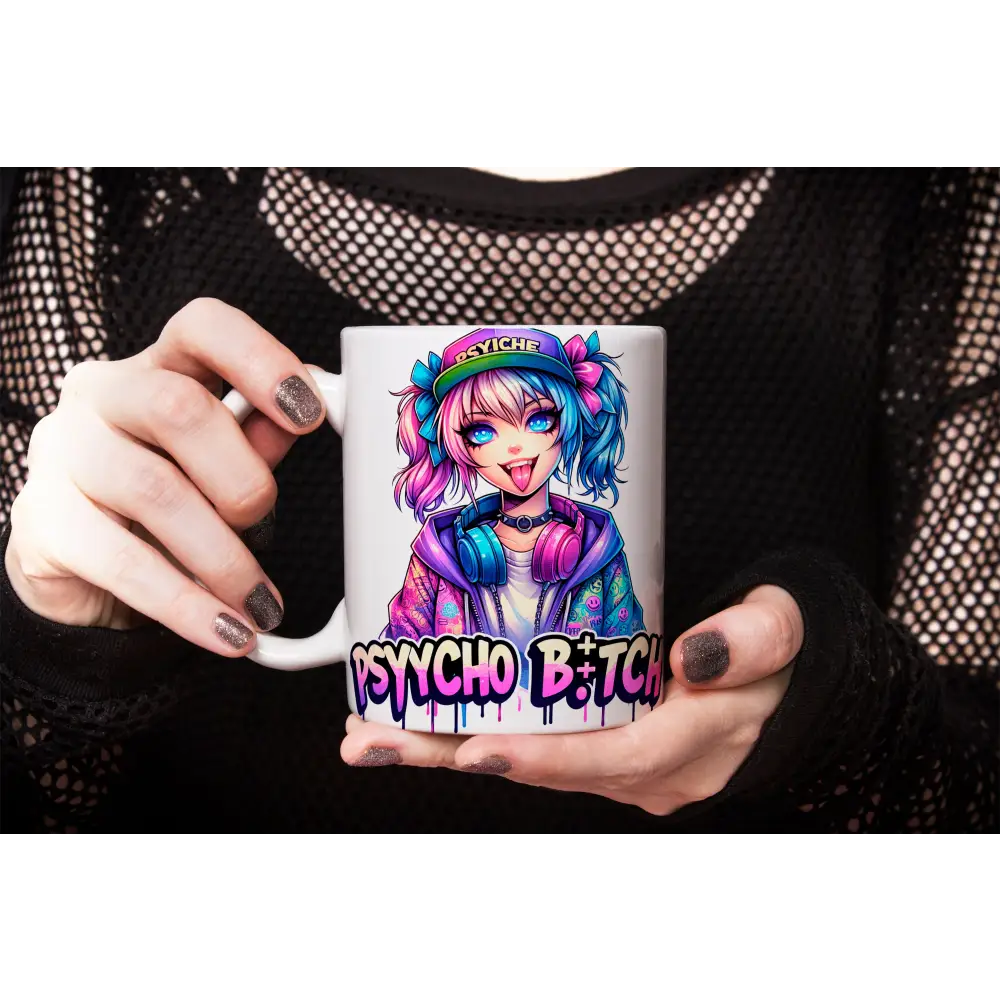 teetasse kafeetasse becher keramik gothik Anime psycho bitch