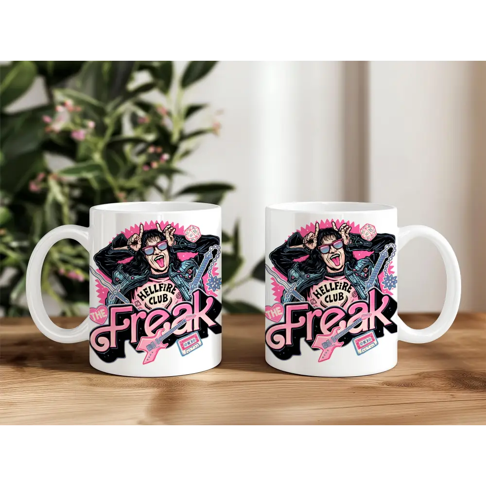 Bedruckte Keramiktasse ’Eddie the Freak’ - Tasse