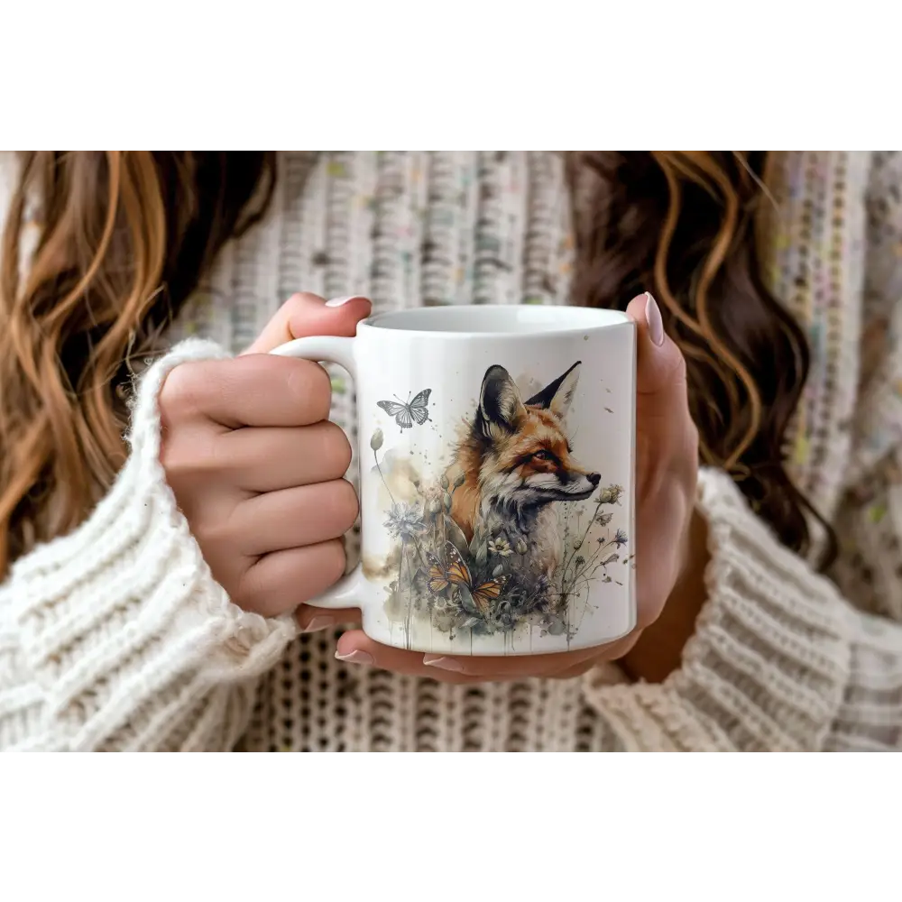 teetasse kafeetasse becher keramik fuchs