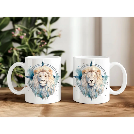 teetasse kafeetasse becher keramik löwe