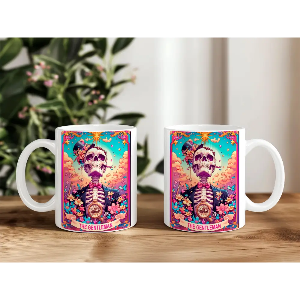 teetasse kafeetasse becher keramik skull skurill skelett the Gentleman