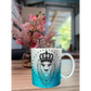 Glitzertasse Keramiktasse Teetasse Becher Kaffeetasse Löwe Lion Personalisiert