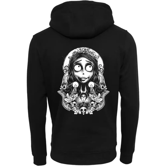 hoodie dick flauschig locker oversize Corpse bride horror siebdruck screenprint 