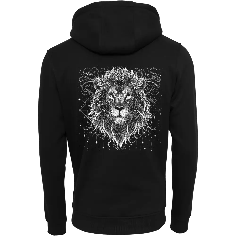 hoodie dick flauschig locker oversize Lion Löwe horror siebdruck screenprint 