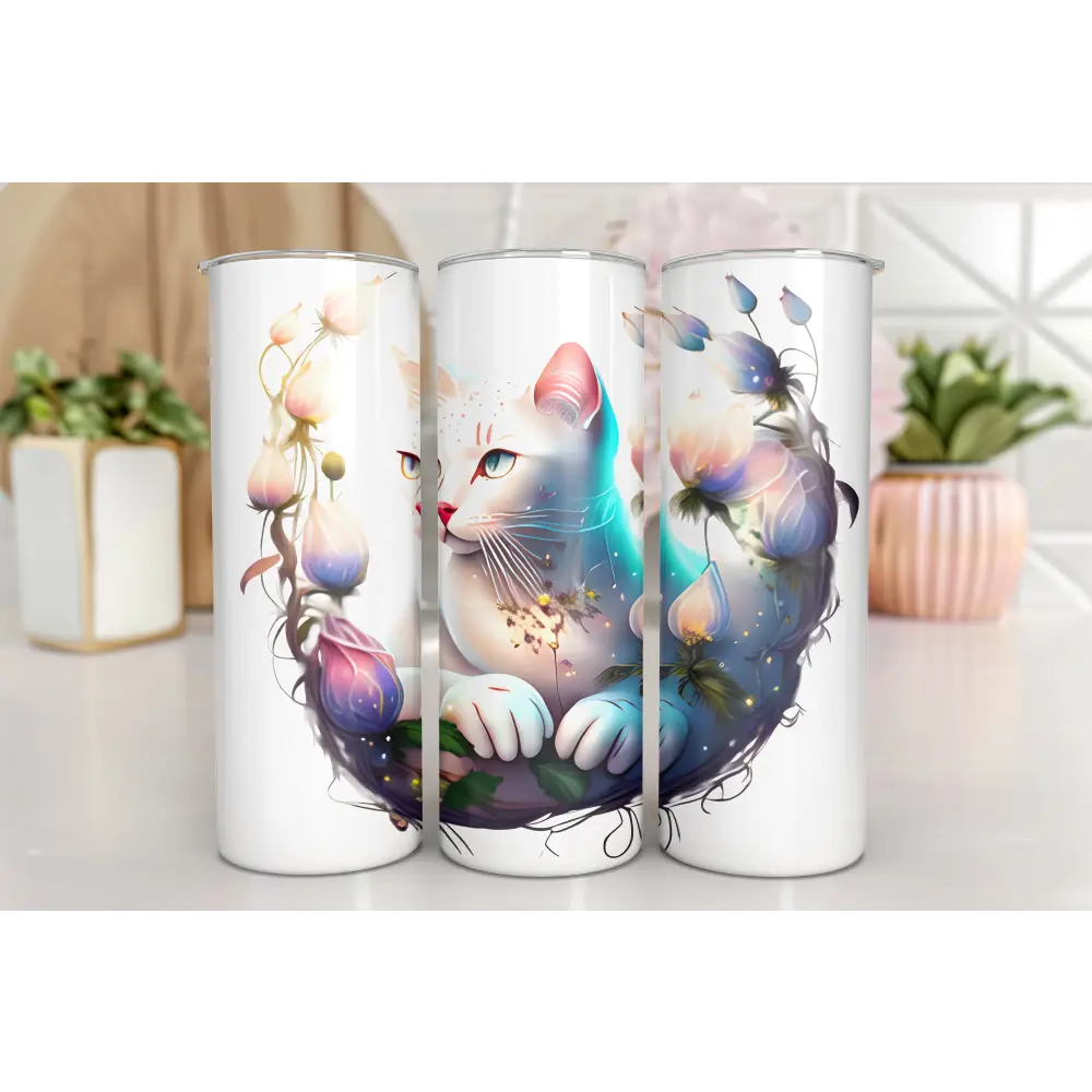 <tumbler coffee to go kaffeebecher tee becher Katze