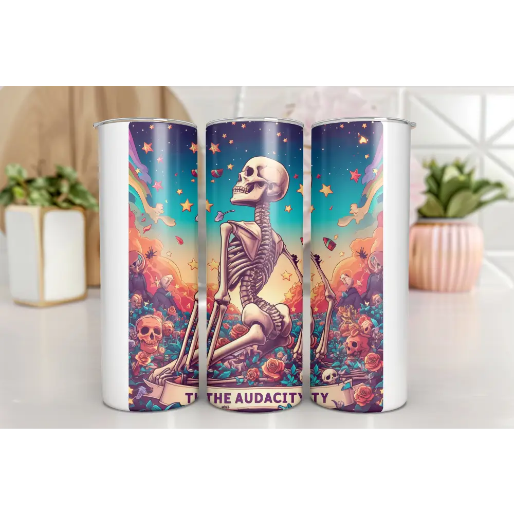 <tumbler coffee to go kaffeebecher tee becher horror the audacity Skull Totenkopf Skurill