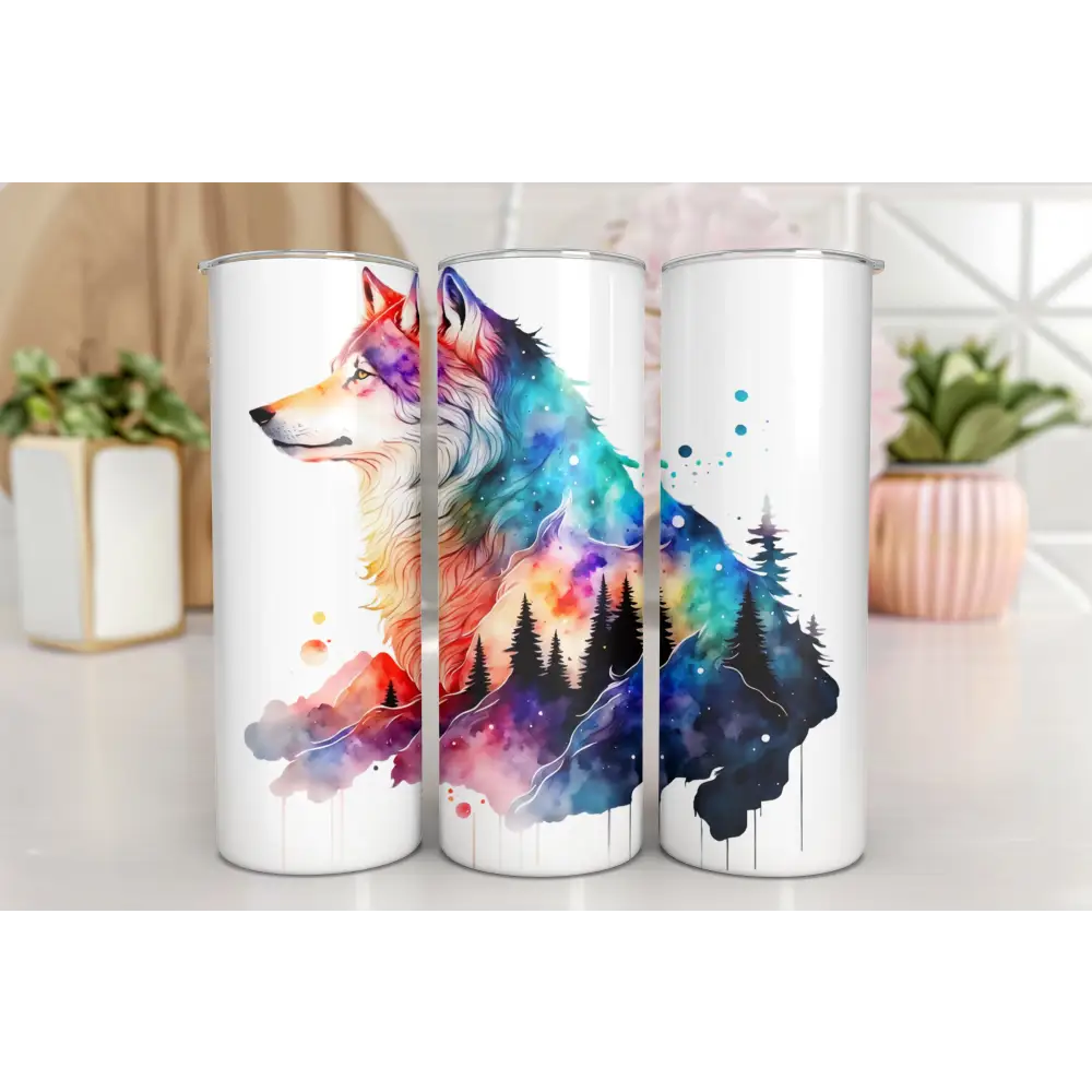 <tumbler coffee to go kaffeebecher tee becher  wolf