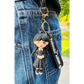 schlüsselanhänger keychain adams family wednesday