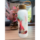 trinkflasche glas fuchs bambusdeckel personalisierbar