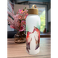 trinkflasche glas fuchs bambusdeckel personalisierbar