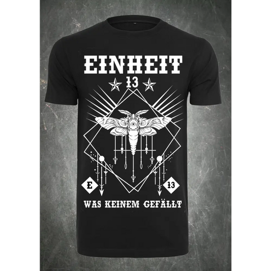 unisex shirt was keinem gefällt einheit 13 rock rockmusic merchandise tshirt siebdruck